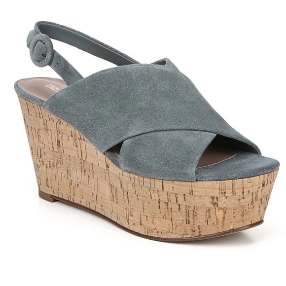 COPY - NWOT Diane von Furstenberg Cork and Suede Wedges - Picture 1 of 8